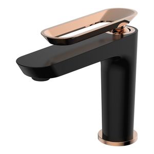 BİEN HERMES LAVABO BATARYASI (SİYAH-ROSE GOLD)