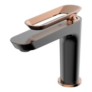 BİEN HERMES LAVABO BATARYASI (FIRÇALI BRONZ-ROSE GOLD)